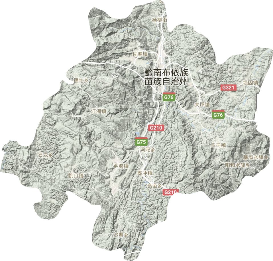 都勻市地形圖
