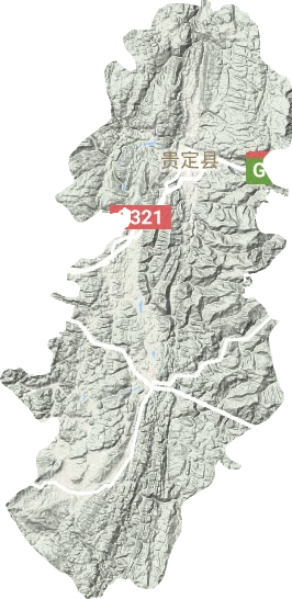 貴定縣地形圖