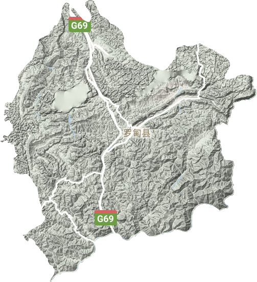 羅甸縣地形圖