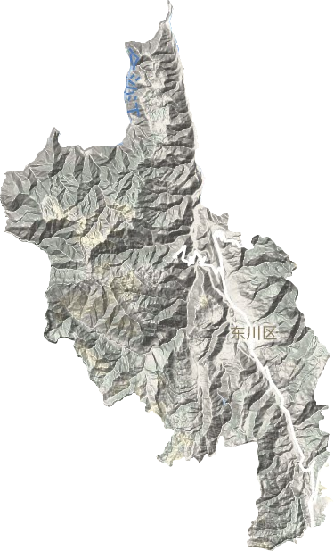 東川區(qū)地形圖