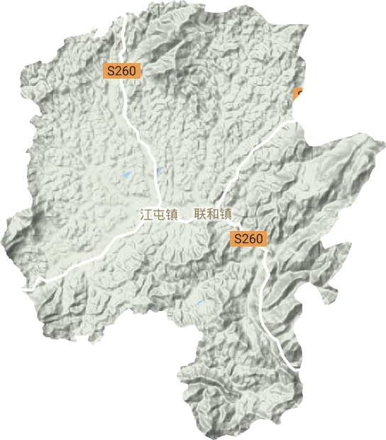 江屯鎮(zhèn)地形圖
