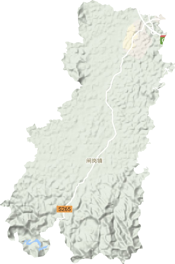 閘崗鎮(zhèn)地形圖
