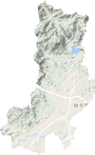 秋長街道地形圖