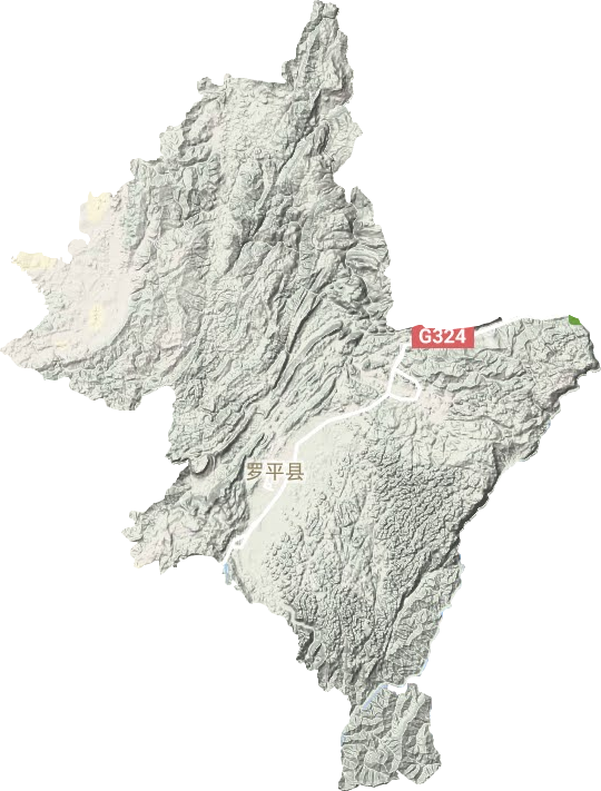 羅平縣地形圖
