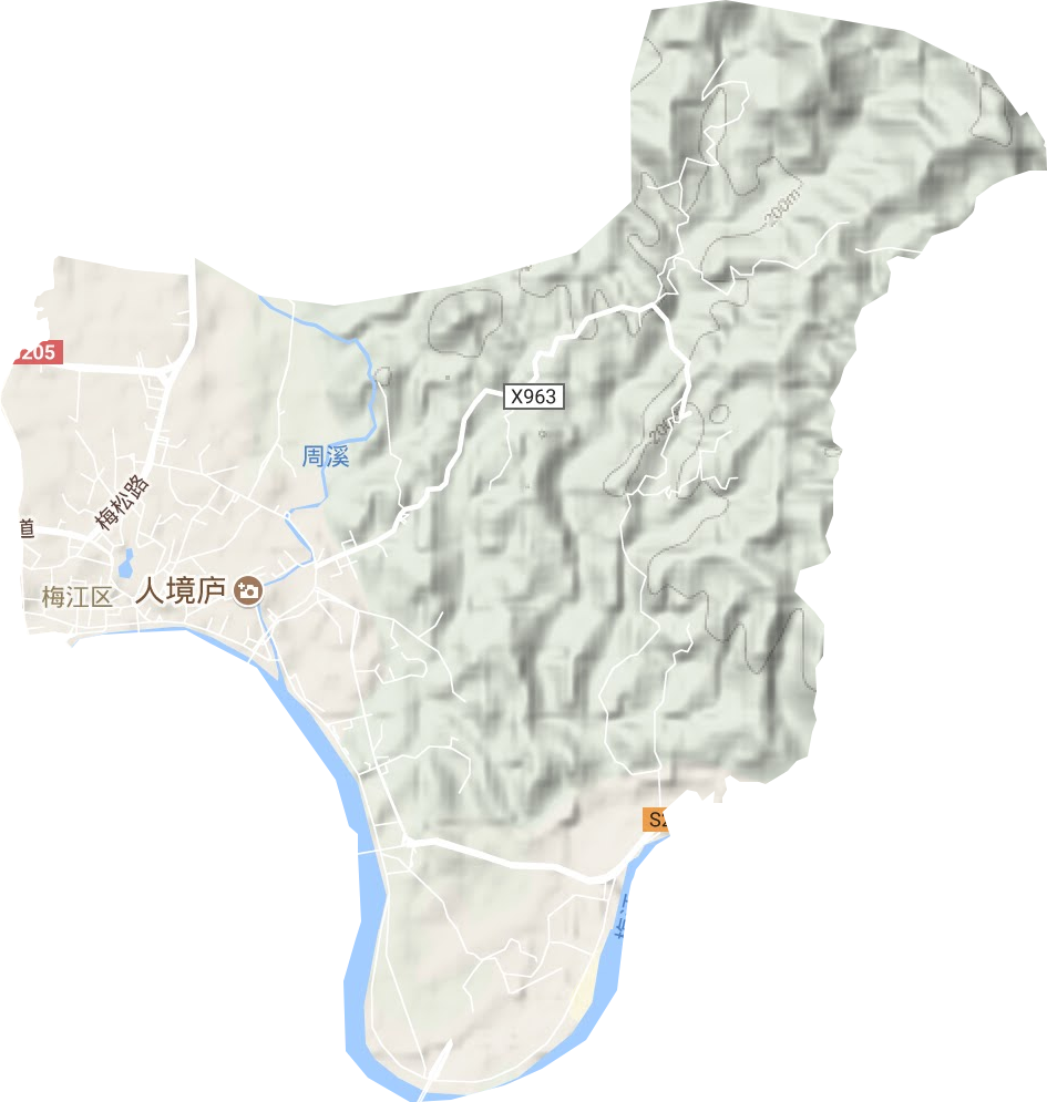 金山街道地形圖