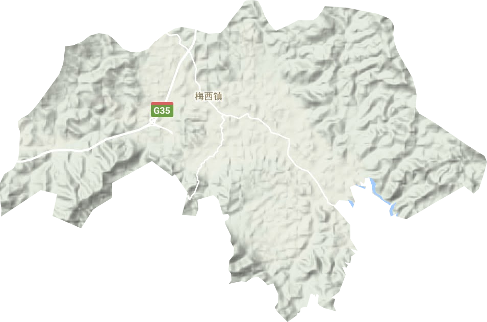 梅西鎮地形圖