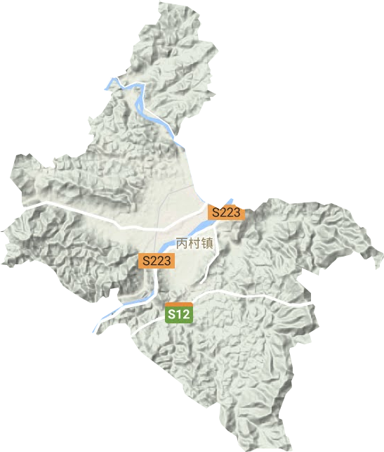 丙村鎮地形圖