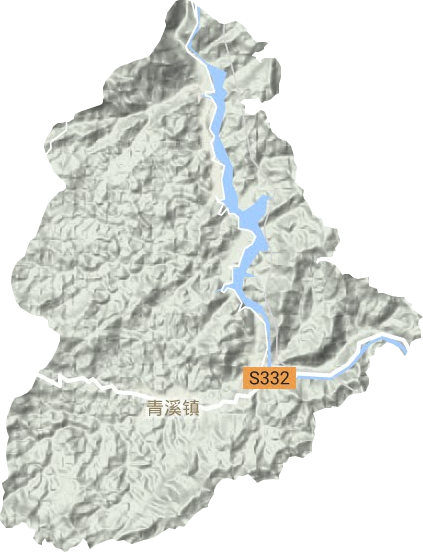 青溪鎮地形圖
