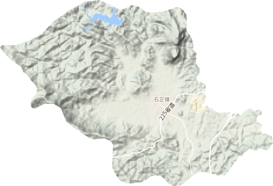 石正鎮(zhèn)地形圖