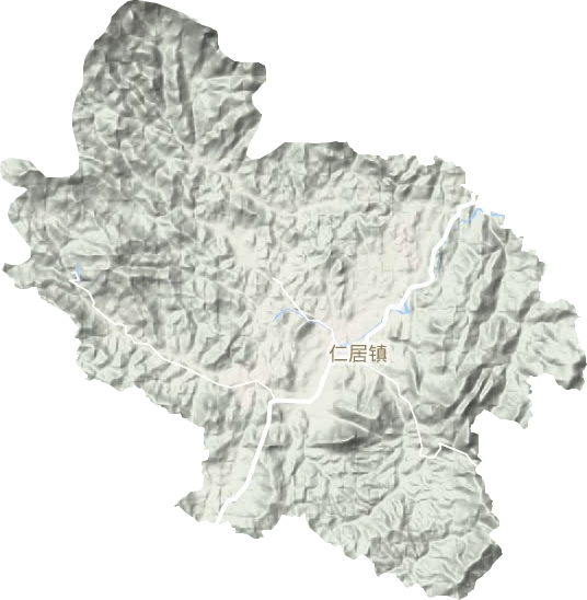 仁居鎮地形圖