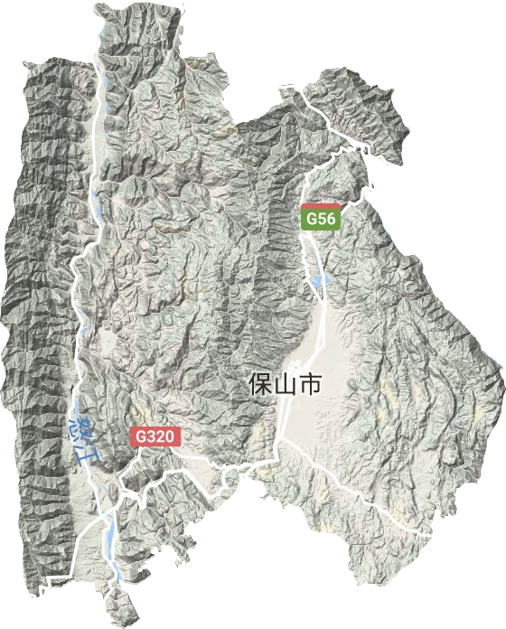 隆陽區地形圖