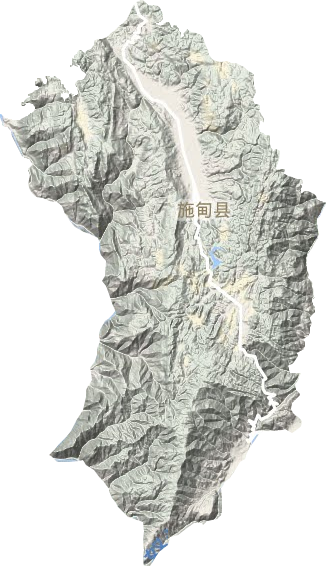 施甸縣地形圖