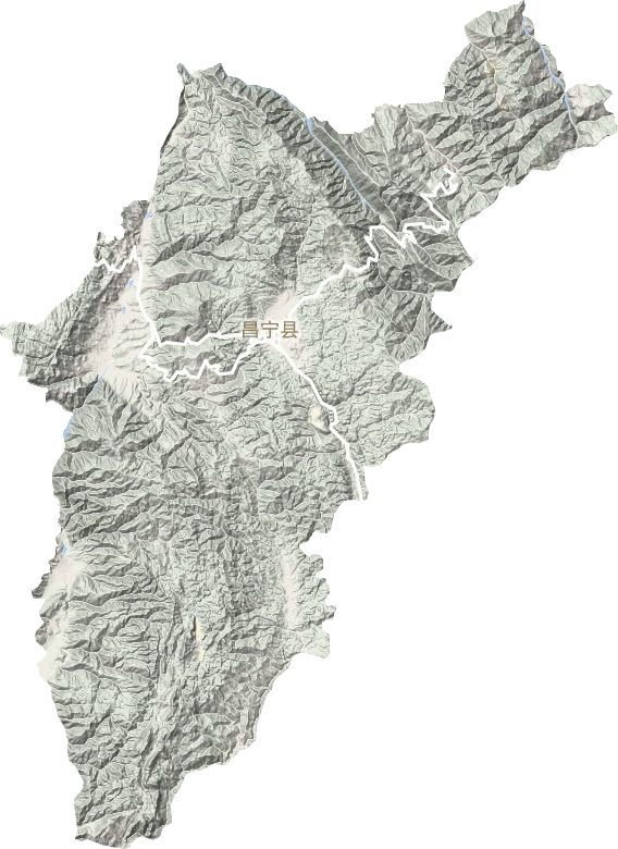 昌寧縣地形圖