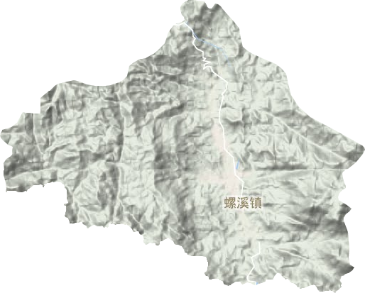 螺溪鎮地形圖