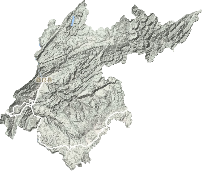 彝良縣地形圖