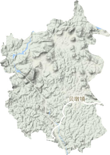 貝墩鎮地形圖