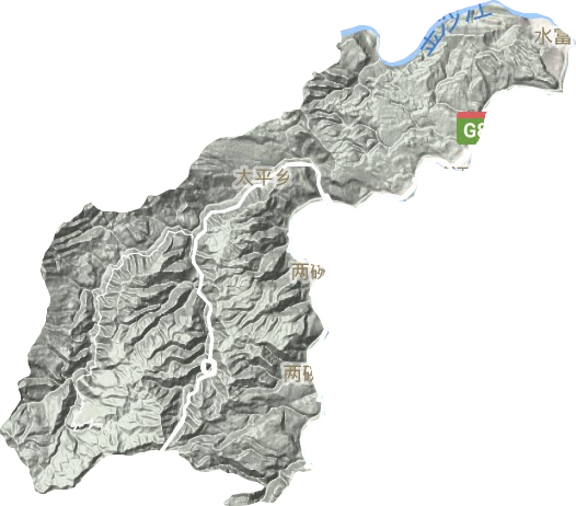 水富縣地形圖