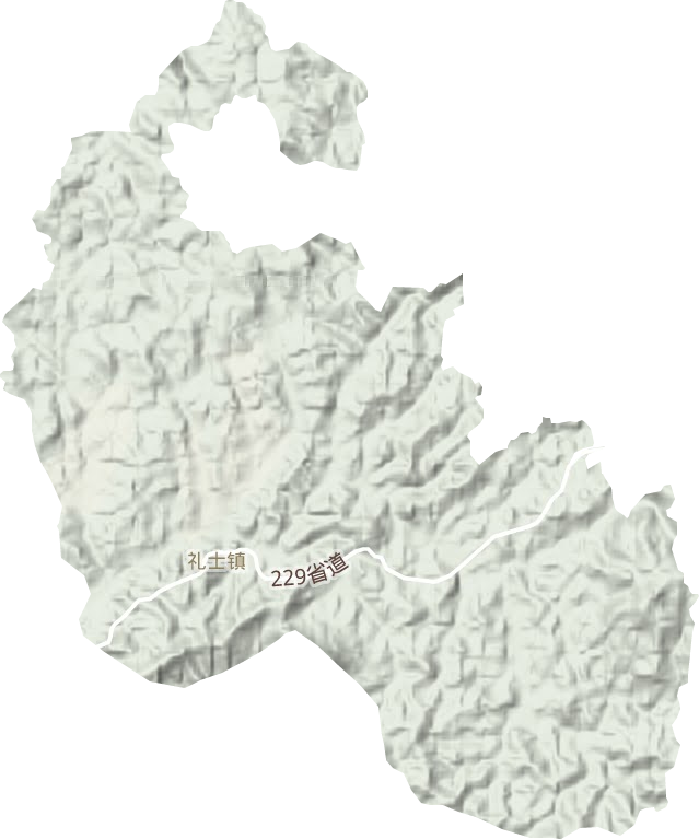 禮士鎮地形圖