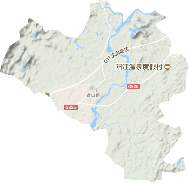 合山鎮地形圖