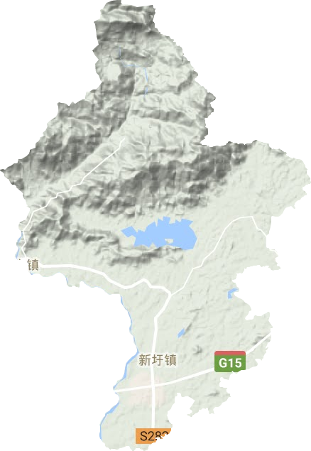 新圩鎮(zhèn)地形圖