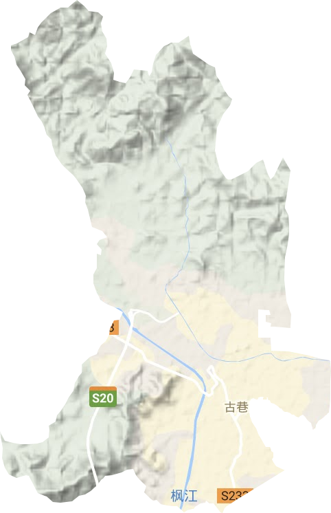 古巷鎮地形圖