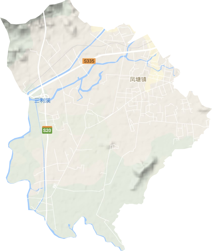 鳳塘鎮地形圖