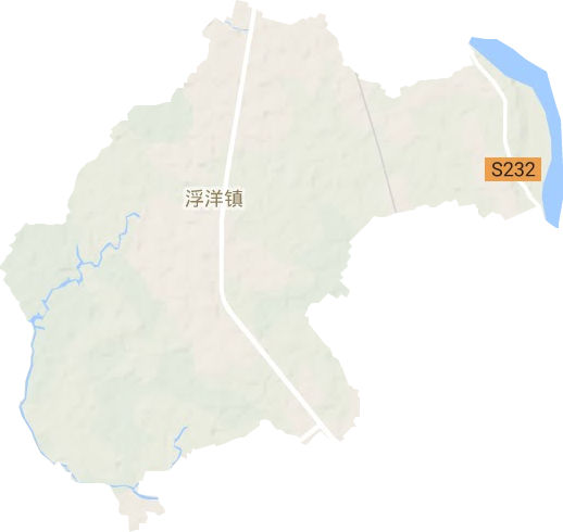 浮洋鎮地形圖