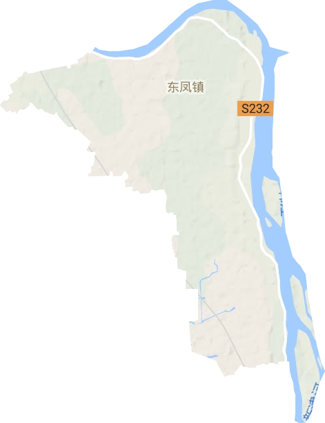 東鳳鎮地形圖