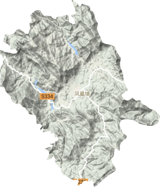 鳳凰鎮地形圖