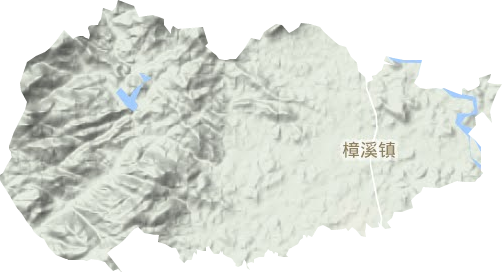 樟溪鎮地形圖