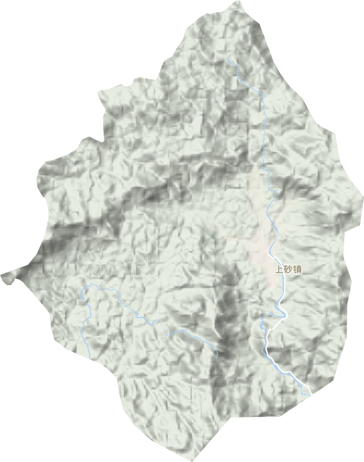 上砂鎮(zhèn)地形圖