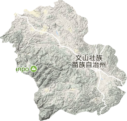 文山市地形圖