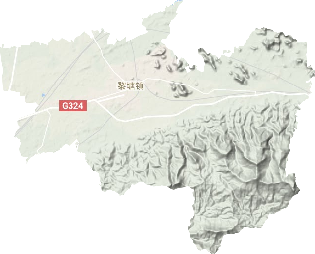 黎塘鎮(zhèn)地形圖