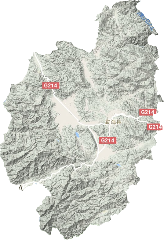 勐海縣地形圖
