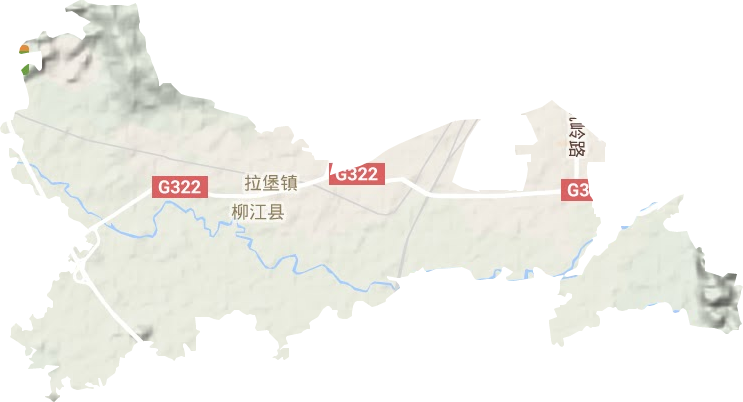 拉堡鎮(zhèn)地形圖