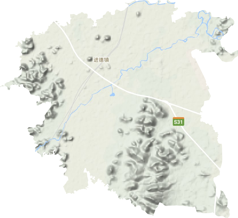 進德鎮地形圖