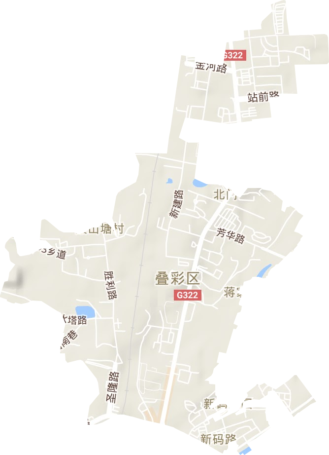 北門街道地形圖