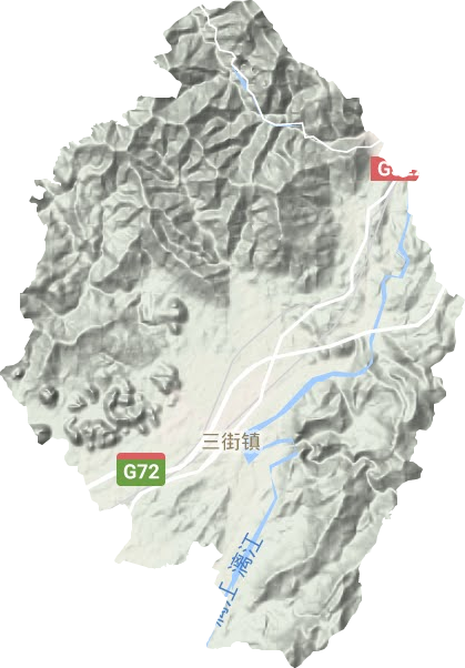 三街鎮地形圖