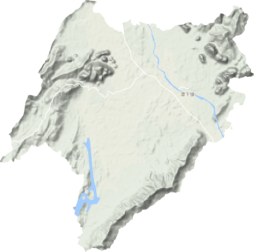 潭下鎮(zhèn)地形圖
