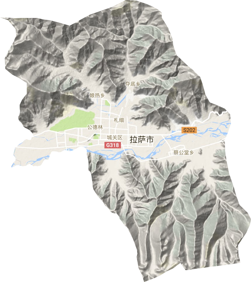 城關區地形圖