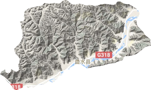 曲水縣地形圖