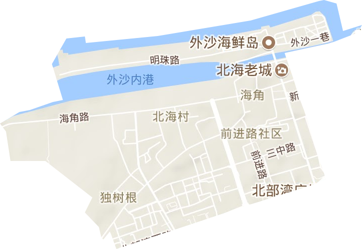 海角街道地形圖