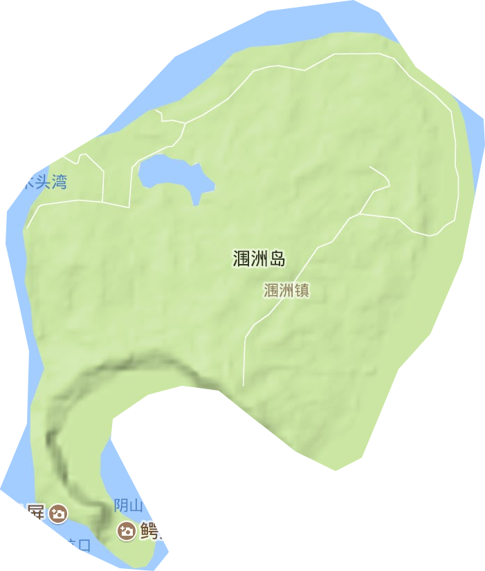潿洲鎮地形圖