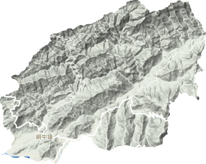 峒中鎮(zhèn)地形圖