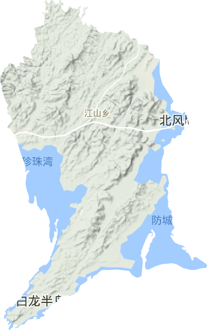江山鄉地形圖