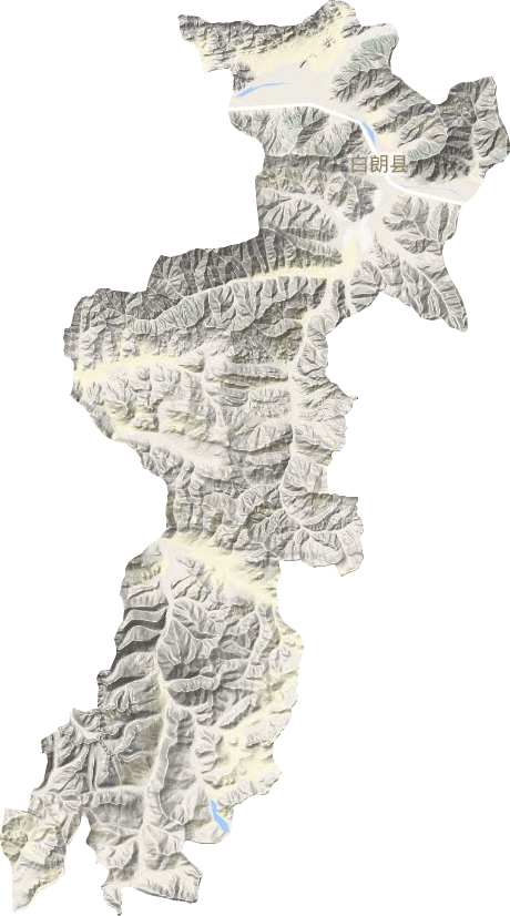 白朗縣地形圖