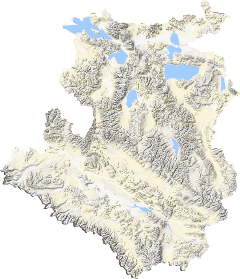 仲巴縣地形圖