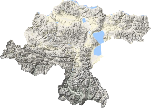 吉隆縣地形圖