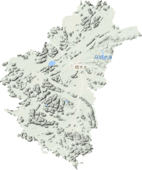 樟木鄉地形圖