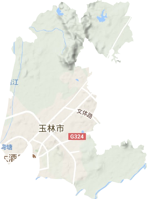 名山街道地形圖